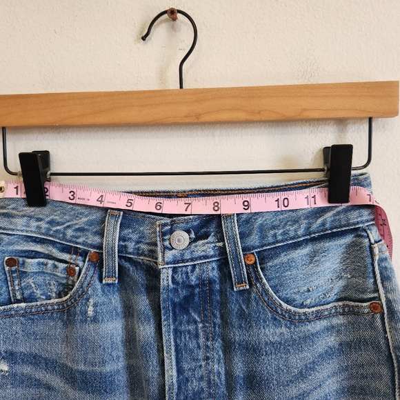 Levis Premium High Rise Denim Skirt Women Size 25 Blue Color Vacation Beach Jean - Picture 14 of 14